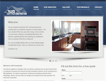 Tablet Screenshot of jhbconstruction.com